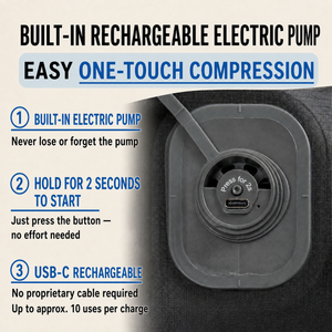 Built-in rechargeable electric pump