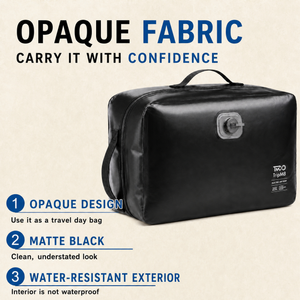 Opaque water-resistant outer material